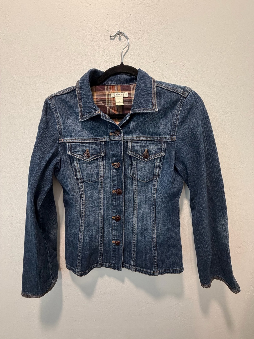 Harold's Blue Denim Jacket with Button Front